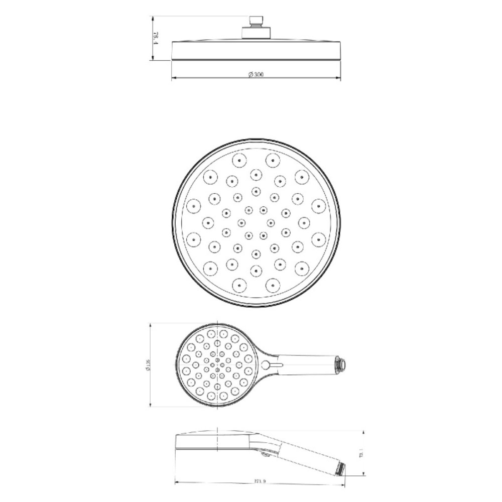 Душевая встройка Vincea Inspire с изливом Хром глянцевый — изображение 3