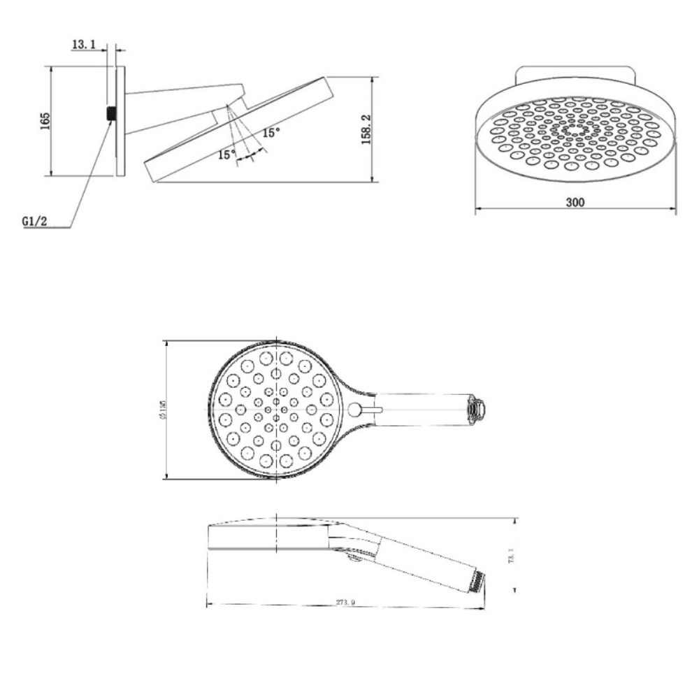 Душевая встройка Vincea Inspire с изливом Хром глянцевый — изображение 3