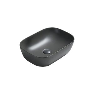 Раковина накладная Vincea VBS-102 46х33 Антрацит матовый