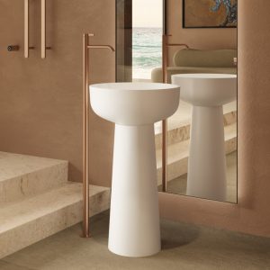 Раковина напольная Vincea Solid Surface 48 Белый матовый