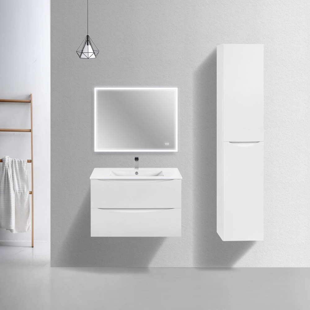 Тумба подвесная Vincea Mia Slim 80 Дерево темное — изображение 3